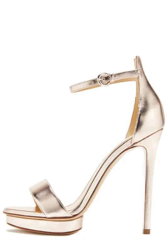 Lana Leather Platform Stiletto sold by Monique Lhuillier