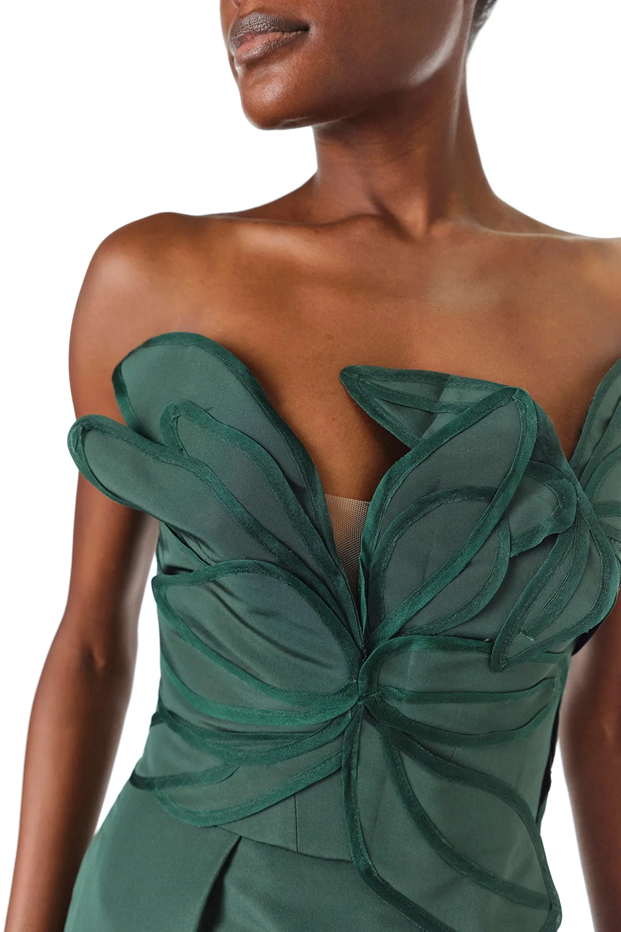 Floral Embroidered Column Gown sold by Monique Lhuillier product image thumbnail 2