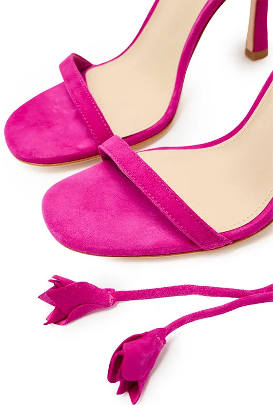 Charlotte Suede Sandal sold by Monique Lhuillier product image thumbnail 4