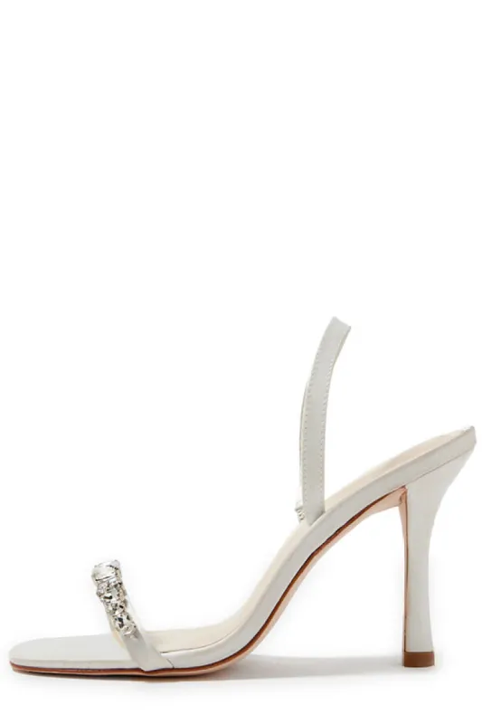 Kirby Satin Slingback sold by Monique Lhuillier