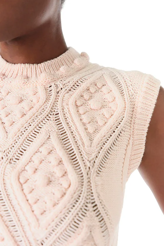 Cable Knit Crop Tank sold by Monique Lhuillier product image thumbnail 5