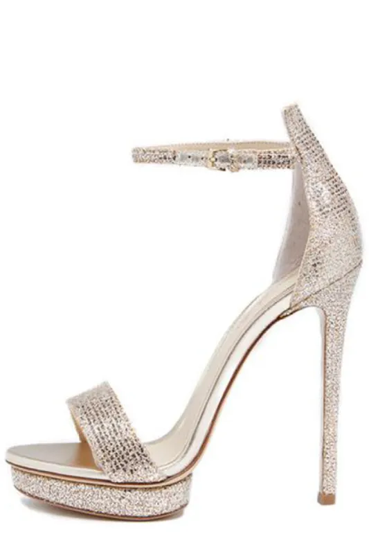 Marlowe Glitter Platform Stiletto sold by Monique Lhuillier