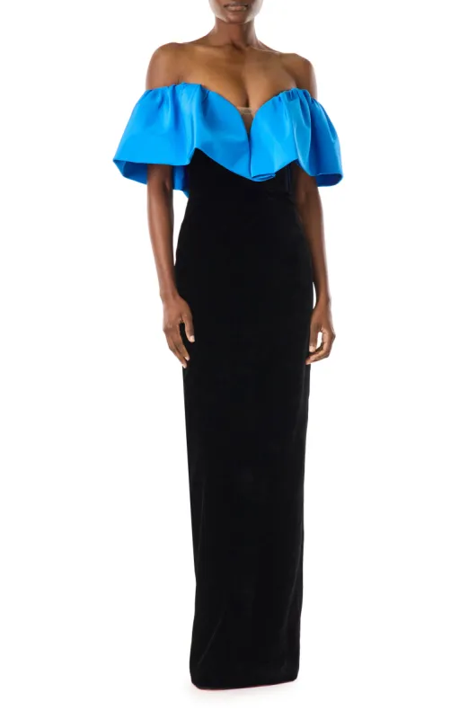 Off-the-Shoulder Column Gown sold by Monique Lhuillier