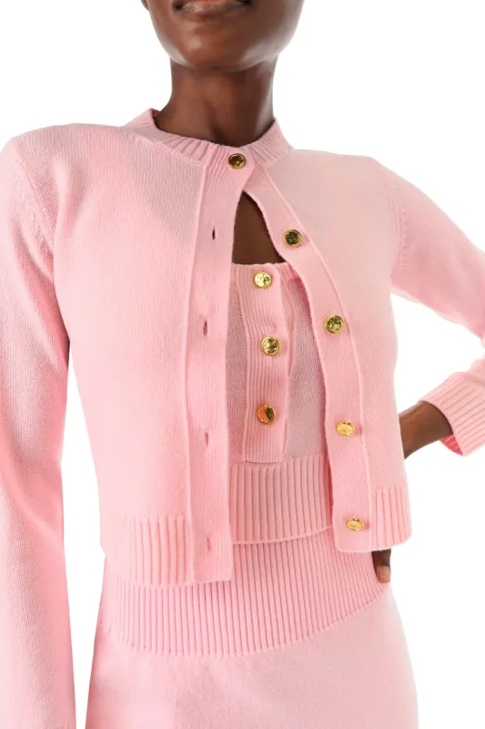 Cropped Long Sleeve Cardigan sold by Monique Lhuillier