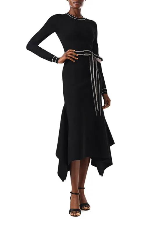 Long Sleeve Noir Knit Dress sold by Monique Lhuillier
