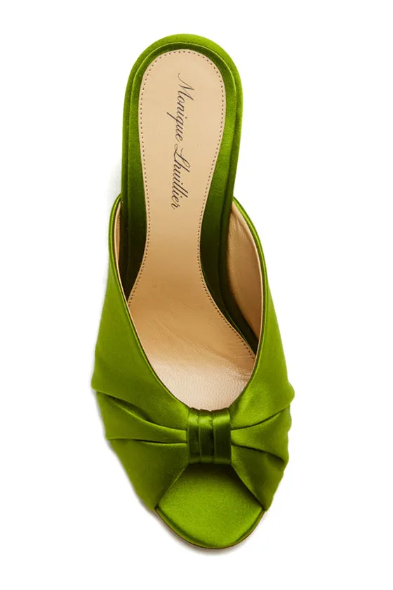 Dakota Satin Knotted Mule sold by Monique Lhuillier product image thumbnail 4