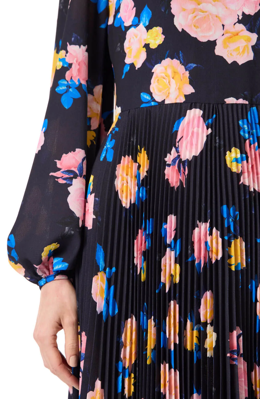 Floral Printed Long Sleeve Gown sold by Monique Lhuillier product image thumbnail 5