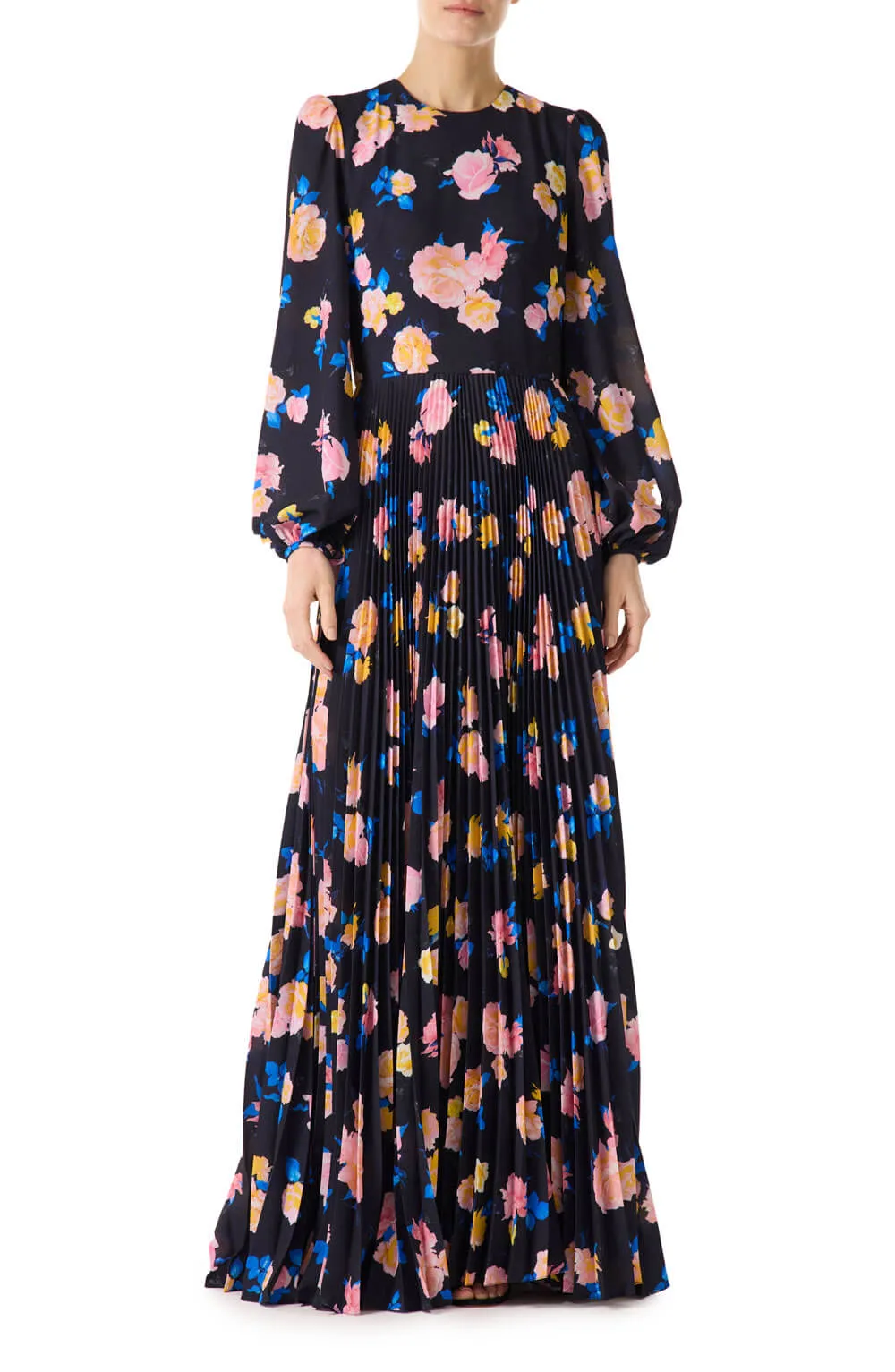 Floral Printed Long Sleeve Gown sold by Monique Lhuillier product image thumbnail 2
