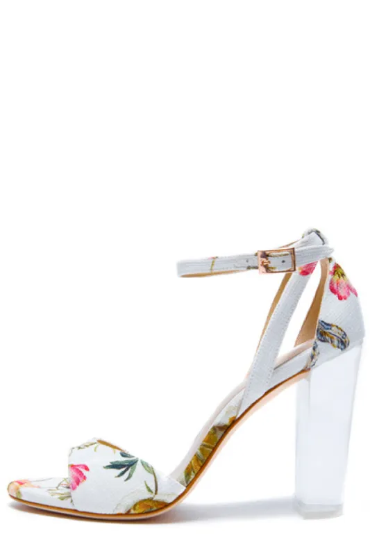 Ava Tuileries Printed Sandal sold by Monique Lhuillier
