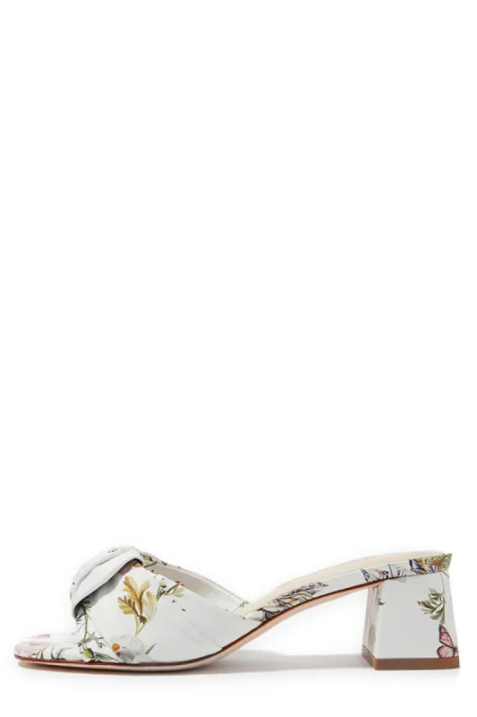 Dylan Botanical Mule sold by Monique Lhuillier