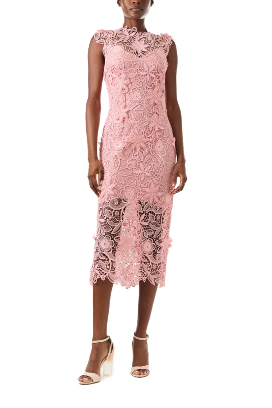 Sleeveless Lace Sheath sold by Monique Lhuillier
