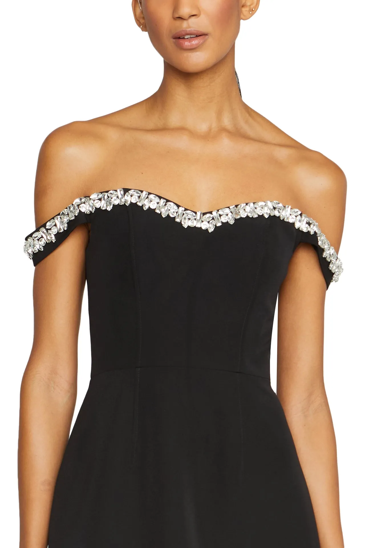 Off the Shoulder Mini Dress sold by Monique Lhuillier product image thumbnail 2
