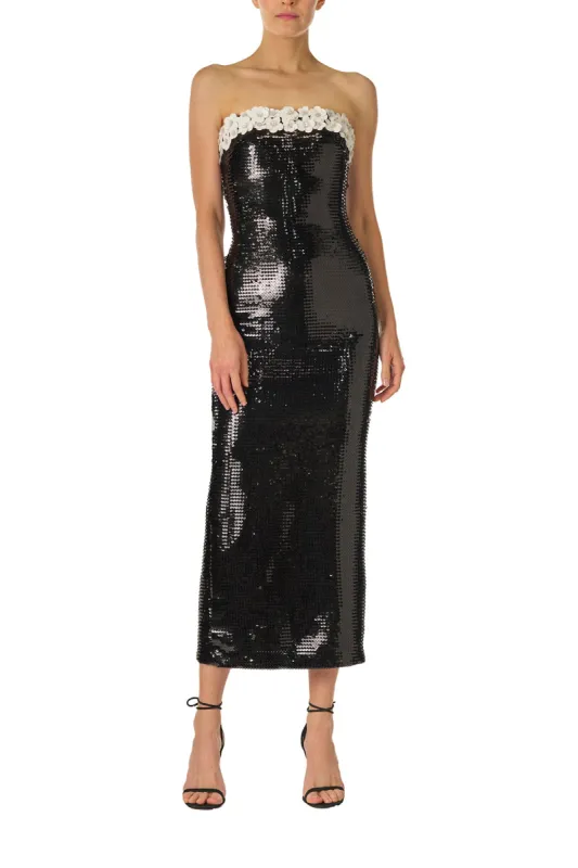 Embroidered Sequin Column Gown sold by Monique Lhuillier