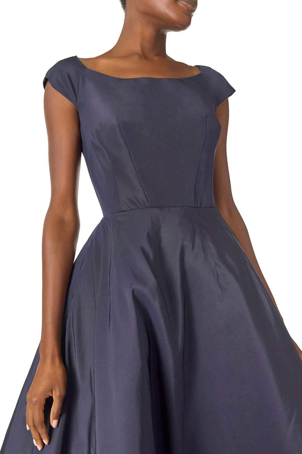 Bateau Neck Tea Length Dress sold by Monique Lhuillier product image thumbnail 2