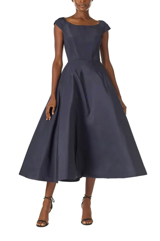 Bateau Neck Tea Length Dress sold by Monique Lhuillier