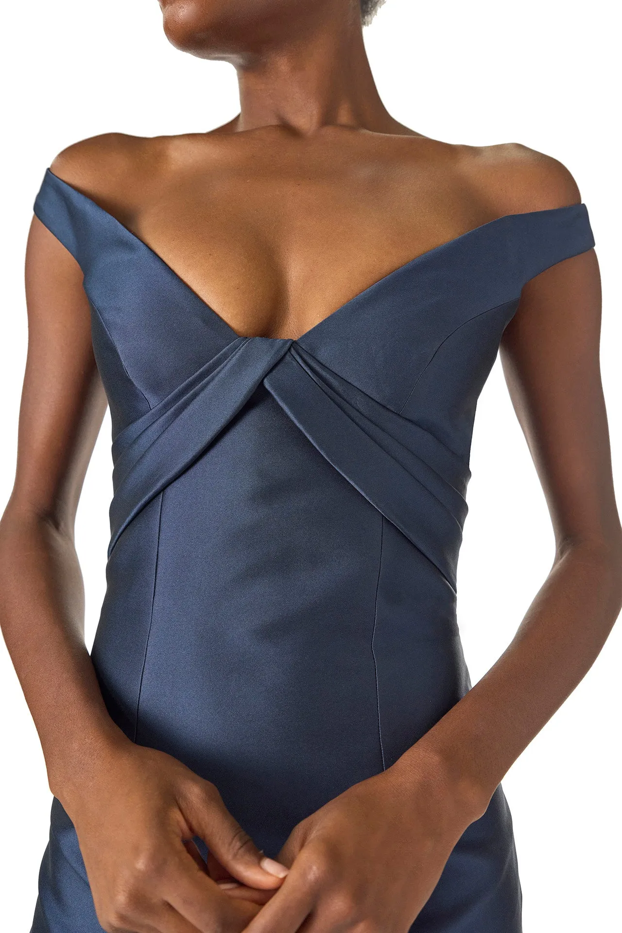 Off the Shoulder Mikado Gown sold by Monique Lhuillier product image thumbnail 2