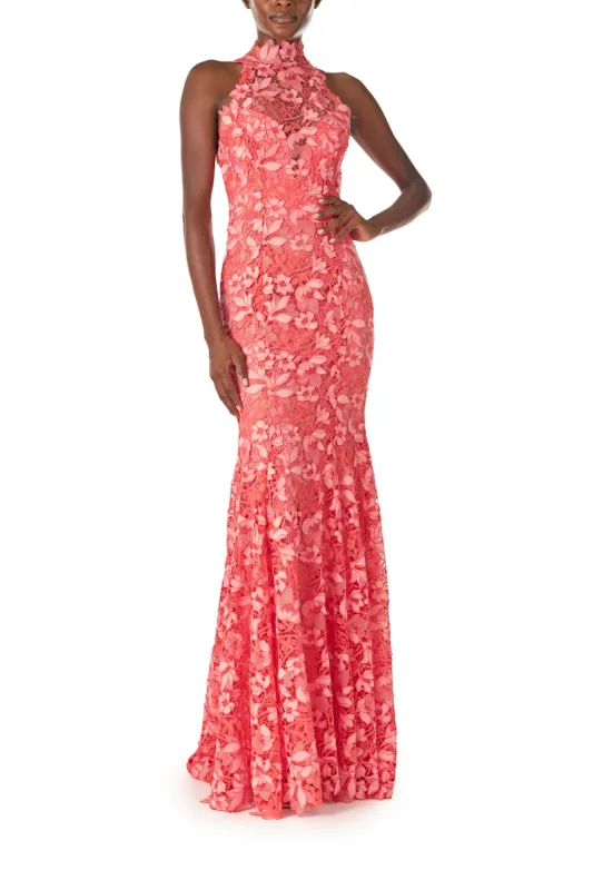 Lace Halter Trumpet Gown sold by Monique Lhuillier