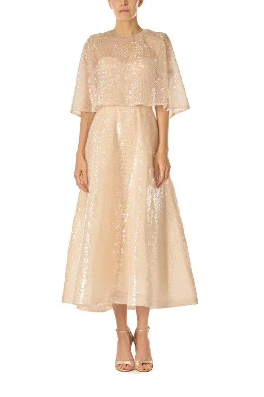 Sequin Tulle Capelet sold by Monique Lhuillier