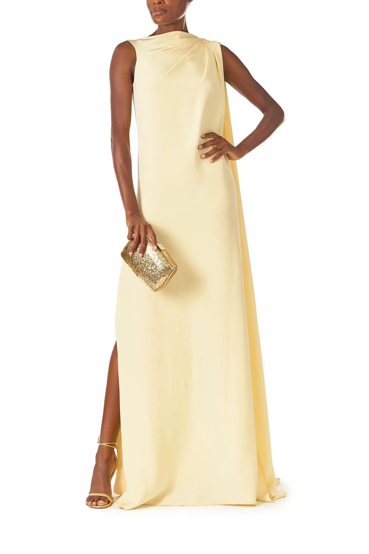 Draped Caftan Gown sold by Monique Lhuillier product image thumbnail 4