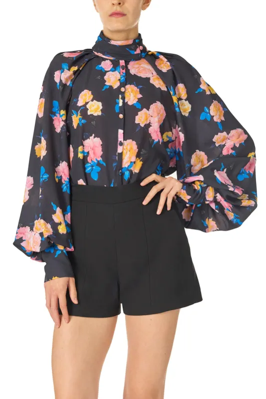 High Neck Blouse With Full Sleeves sold by Monique Lhuillier