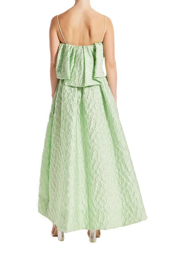 Spaghetti Strap Ruffle Cocktail Dress sold by Monique Lhuillier product image thumbnail 4