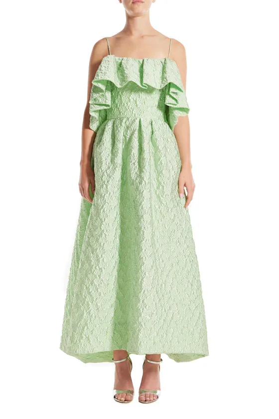 Spaghetti Strap Ruffle Cocktail Dress sold by Monique Lhuillier product image thumbnail 2