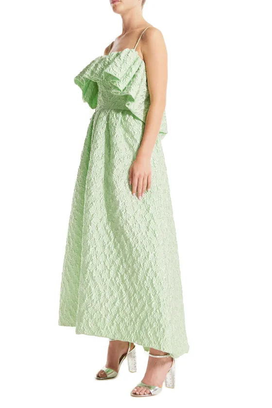 Spaghetti Strap Ruffle Cocktail Dress sold by Monique Lhuillier product image thumbnail 3