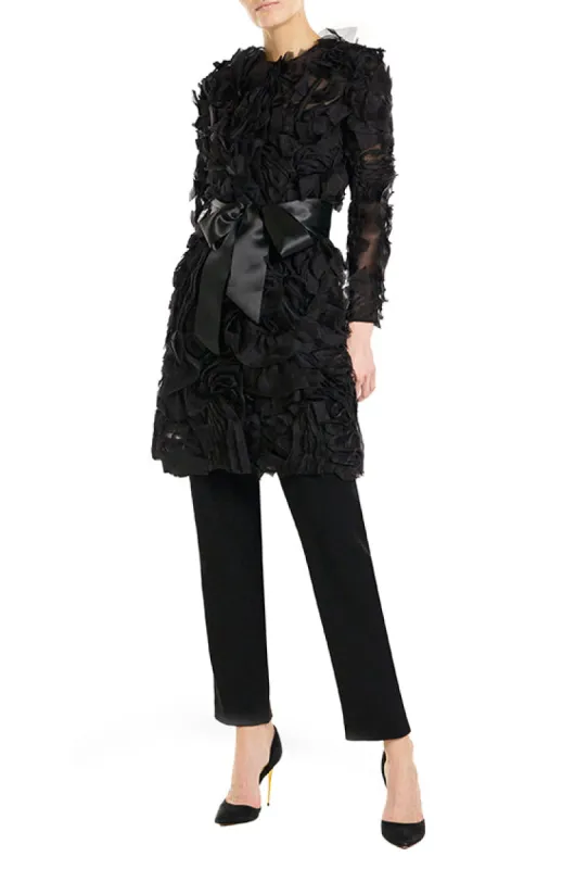 Embroidered Long Sleeve Coat Dress sold by Monique Lhuillier