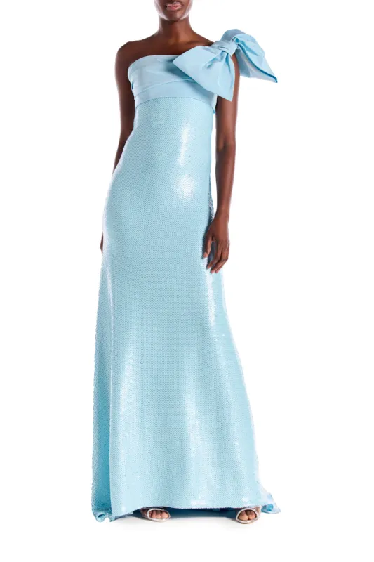 Strapless Gown with Bow sold by Monique Lhuillier