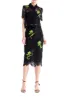 Embroidered Lace Pencil Skirt sold by Monique Lhuillier