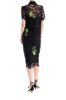 Embroidered Lace Pencil Skirt sold by Monique Lhuillier