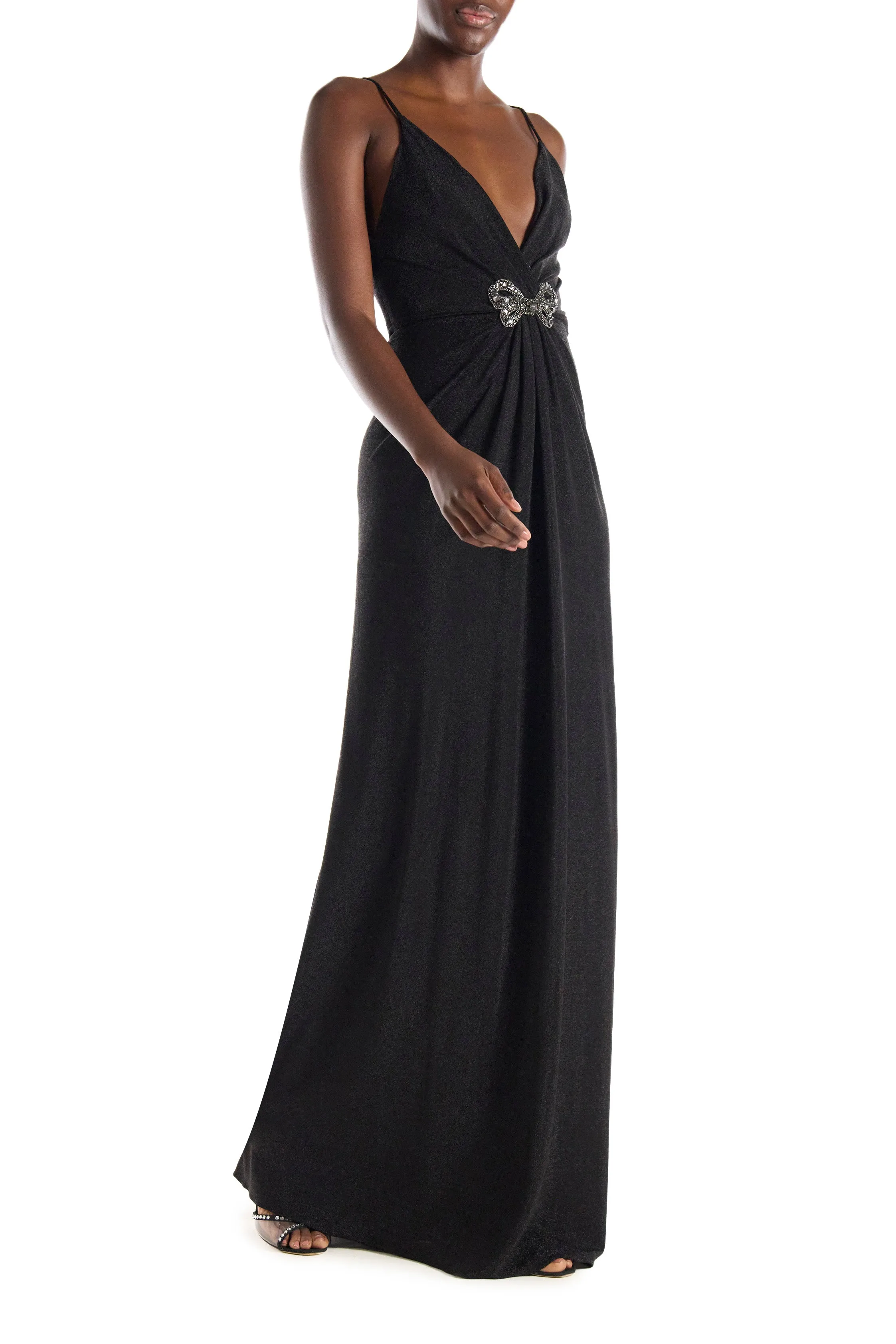 Strappy Knit Slip Gown sold by Monique Lhuillier product image thumbnail 2