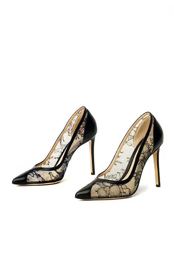 Fatima Lace Pump sold by Monique Lhuillier product image thumbnail 2