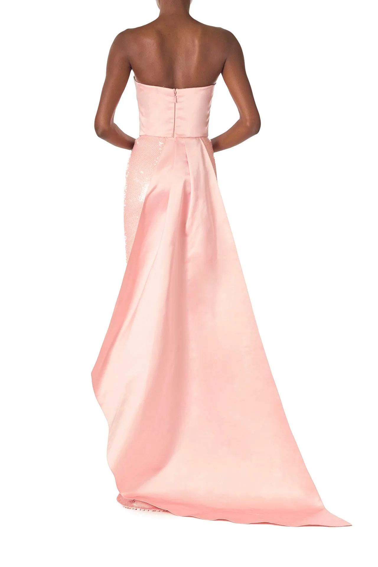 Satin and Sequin Column Gown sold by Monique Lhuillier product image thumbnail 3