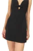 Noir Bow Mini Dress sold by Monique Lhuillier