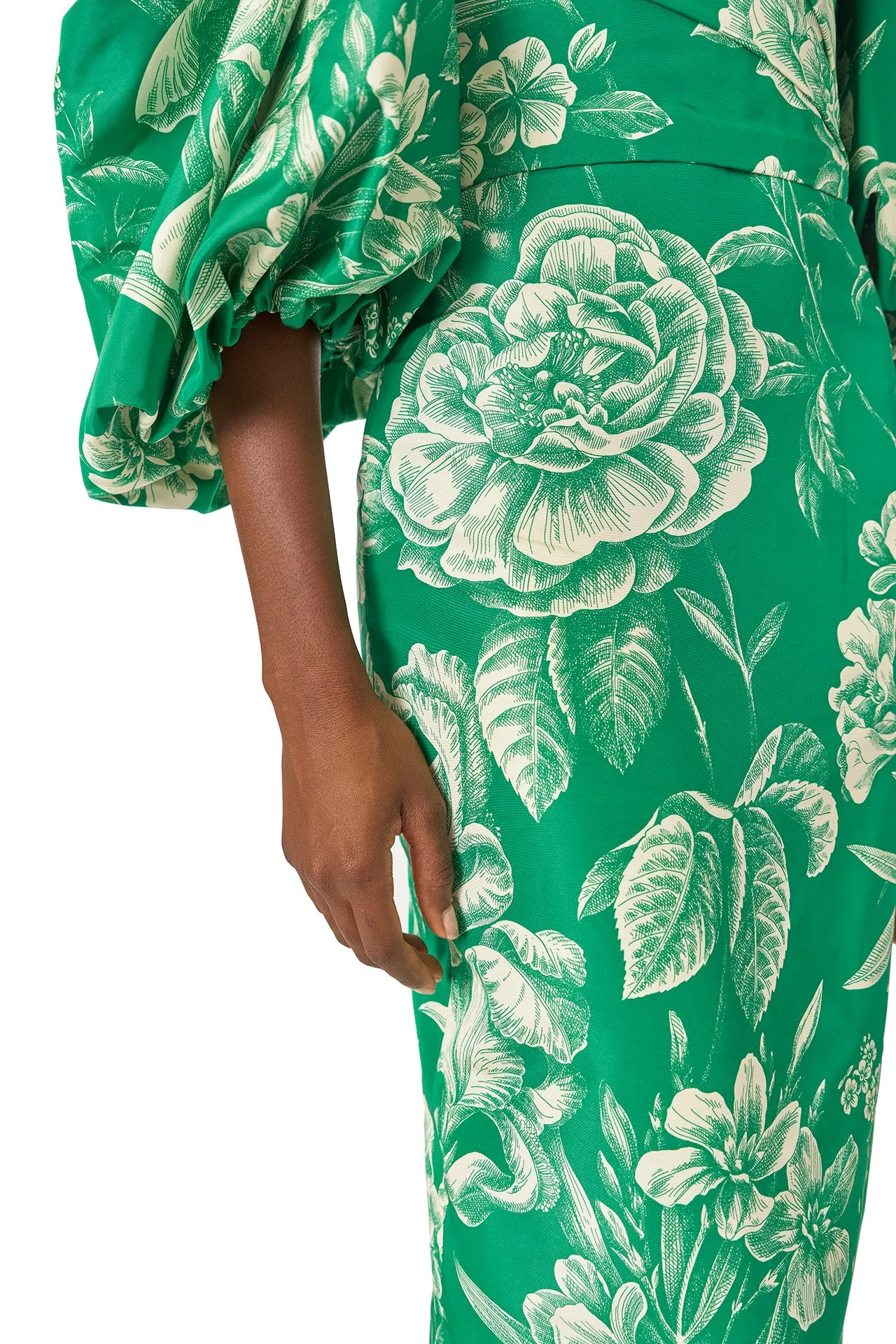 Off-the-Shoulder Blouson Sleeve Gown sold by Monique Lhuillier product image thumbnail 4