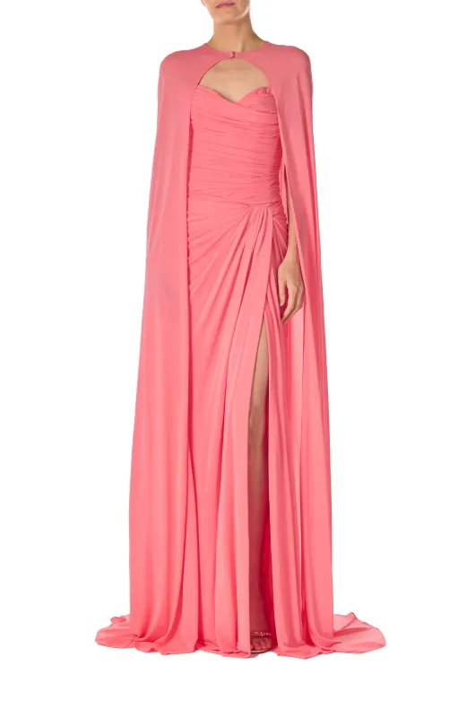 Floor Length Jersey Cape sold by Monique Lhuillier