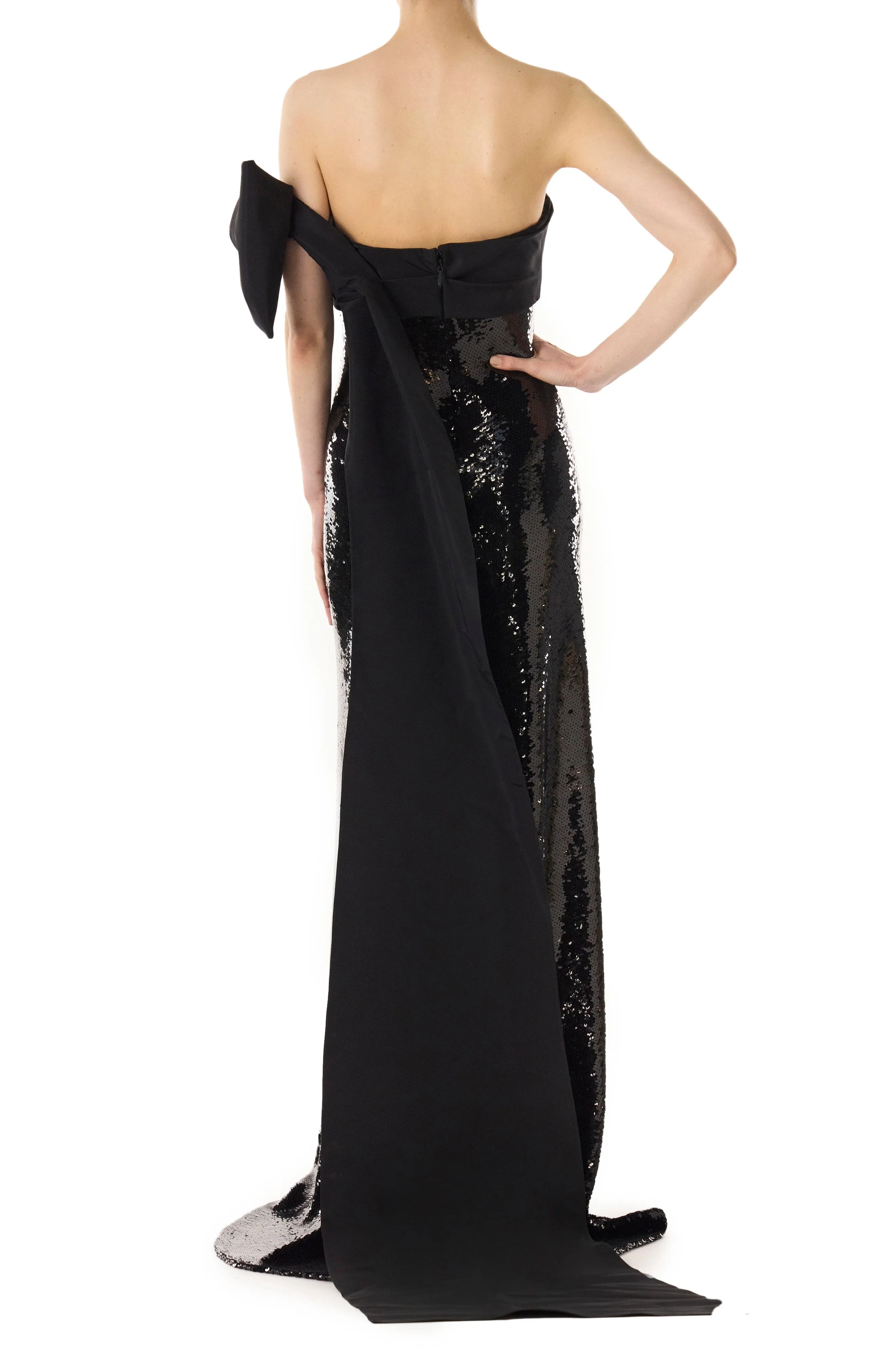 Strapless Gown with Bow sold by Monique Lhuillier product image thumbnail 4