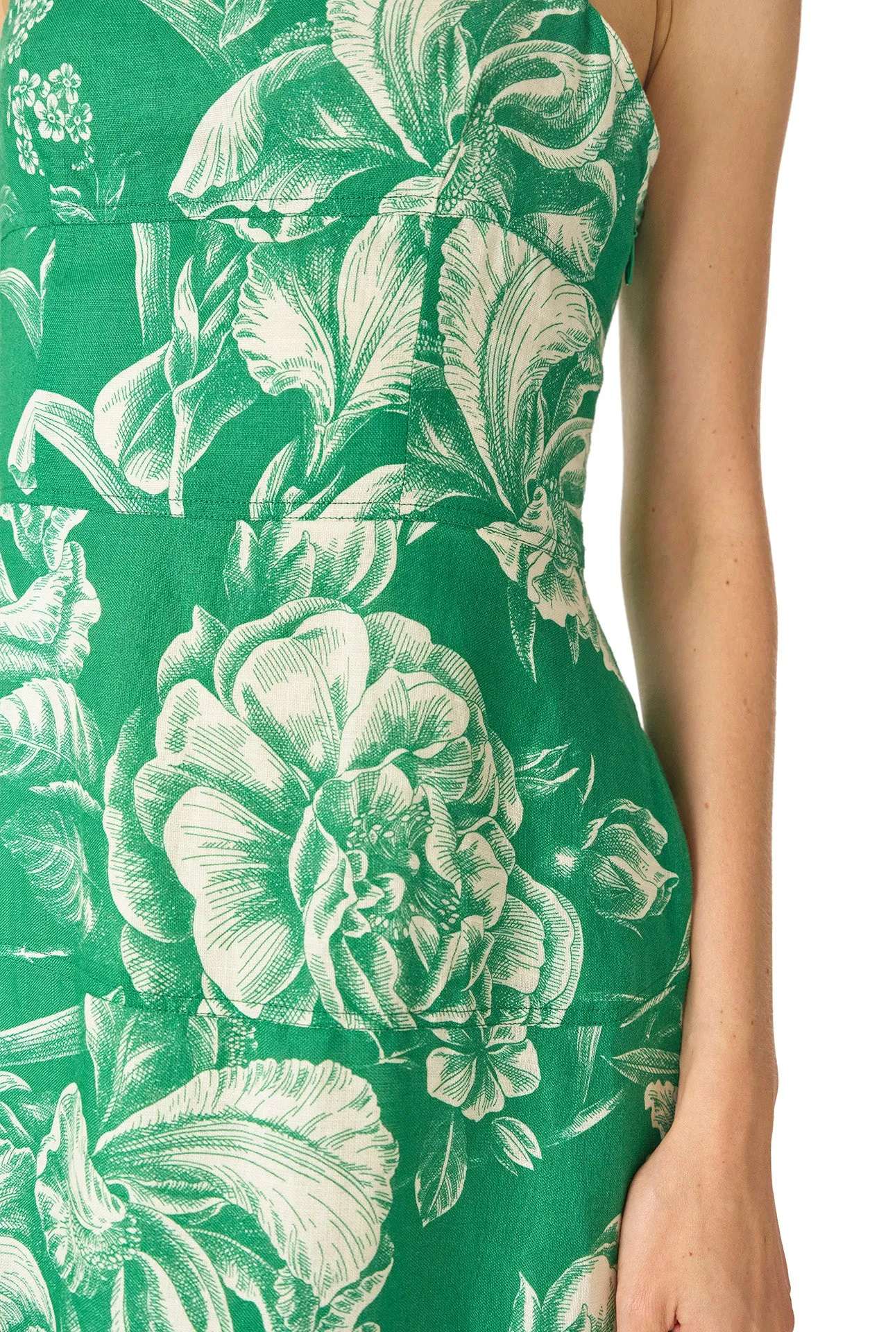 Floral Sleeveless Day Dress sold by Monique Lhuillier product image thumbnail 3