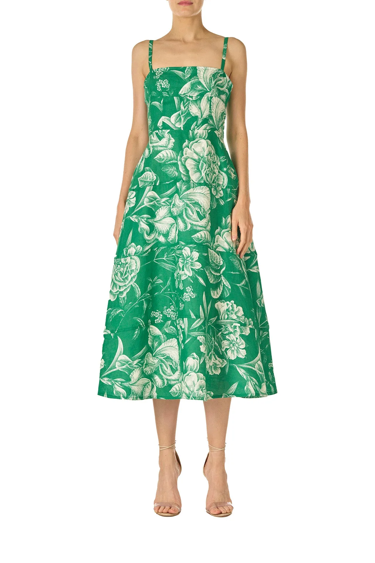 Floral Sleeveless Day Dress sold by Monique Lhuillier