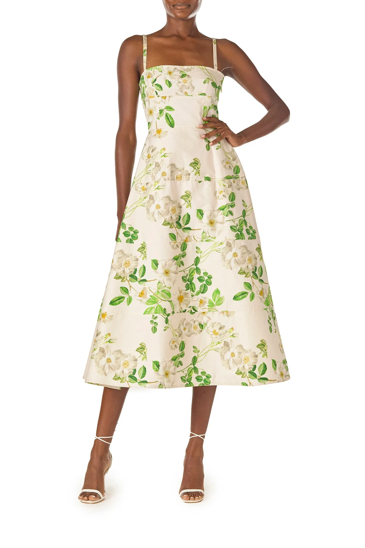 Floral Sleeveless Day Dress sold by Monique Lhuillier