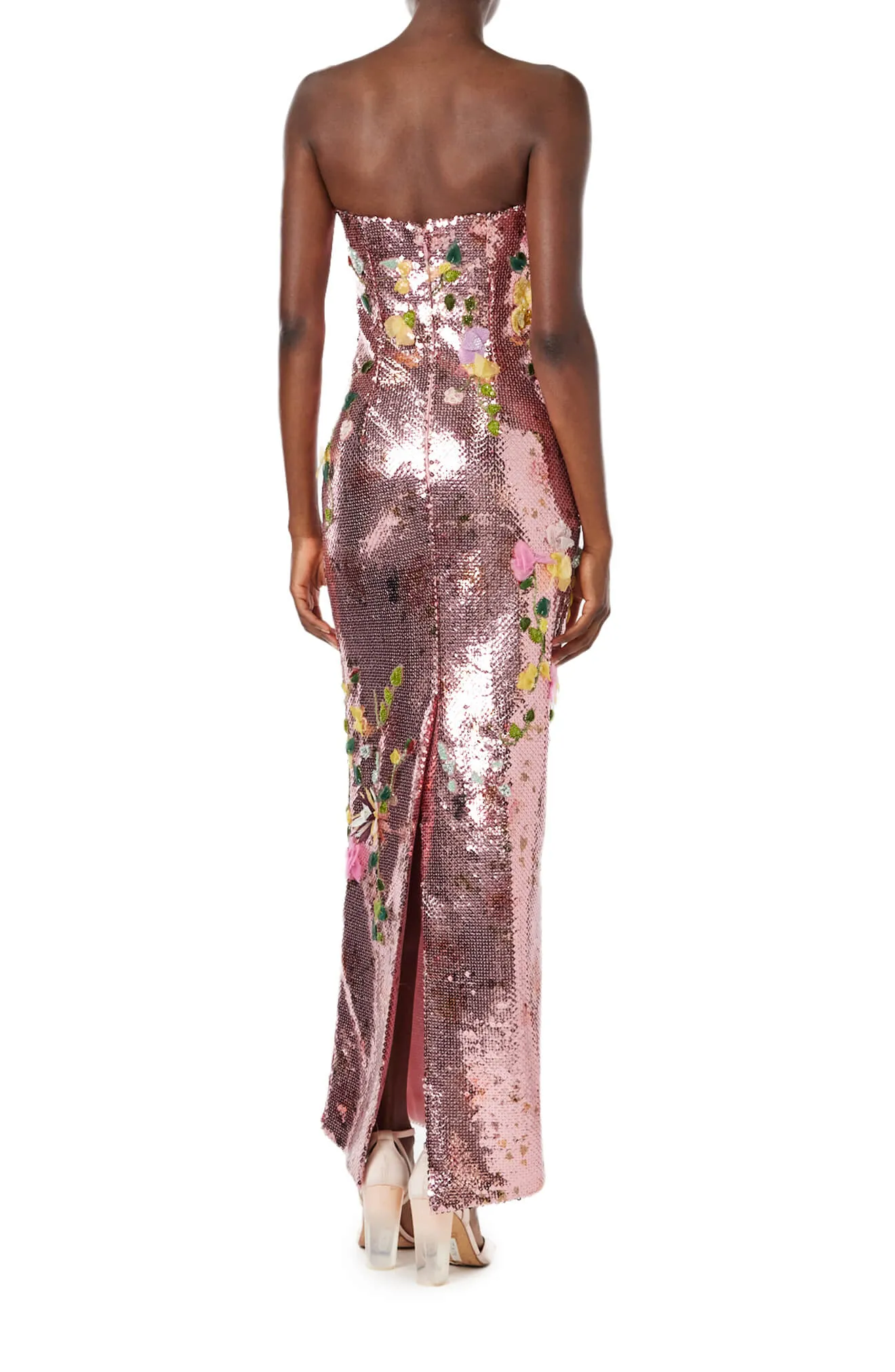 Strapless Embroidered Sequin Gown (S.O.) sold by Monique Lhuillier product image thumbnail 5