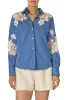Lace Detailed Button Front Shirt sold by Monique Lhuillier