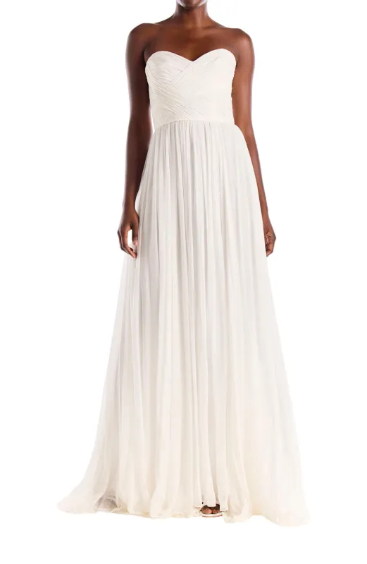 Strapless Draped Chiffon Gown sold by Monique Lhuillier