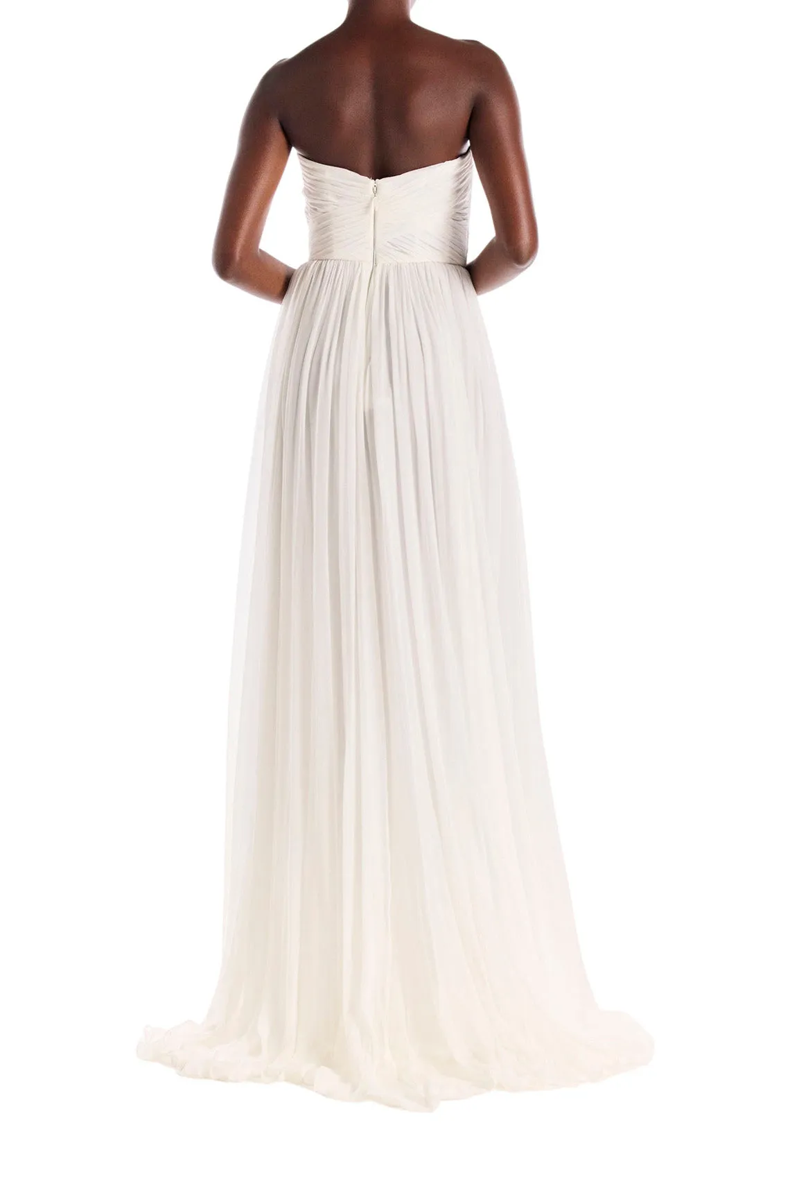 Strapless Draped Chiffon Gown sold by Monique Lhuillier product image thumbnail 5