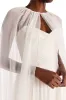 Floor Length Chiffon Evening Cape sold by Monique Lhuillier