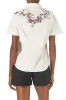 Cotton Poplin Lace Shirt sold by Monique Lhuillier