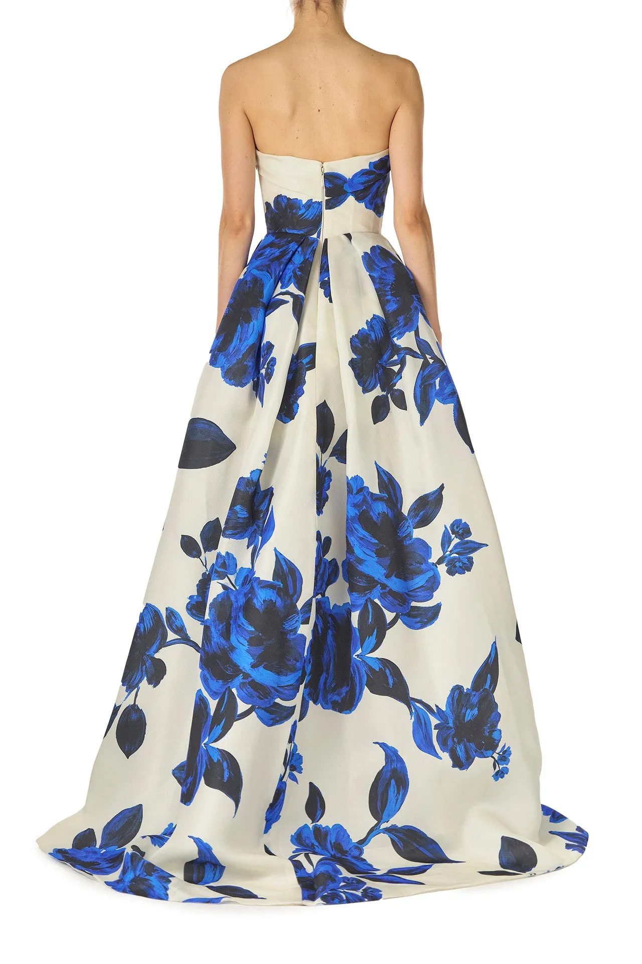 Printed Gazar Ball Gown sold by Monique Lhuillier product image thumbnail 5