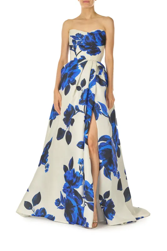 Printed Gazar Ball Gown made by Monique Lhuillier