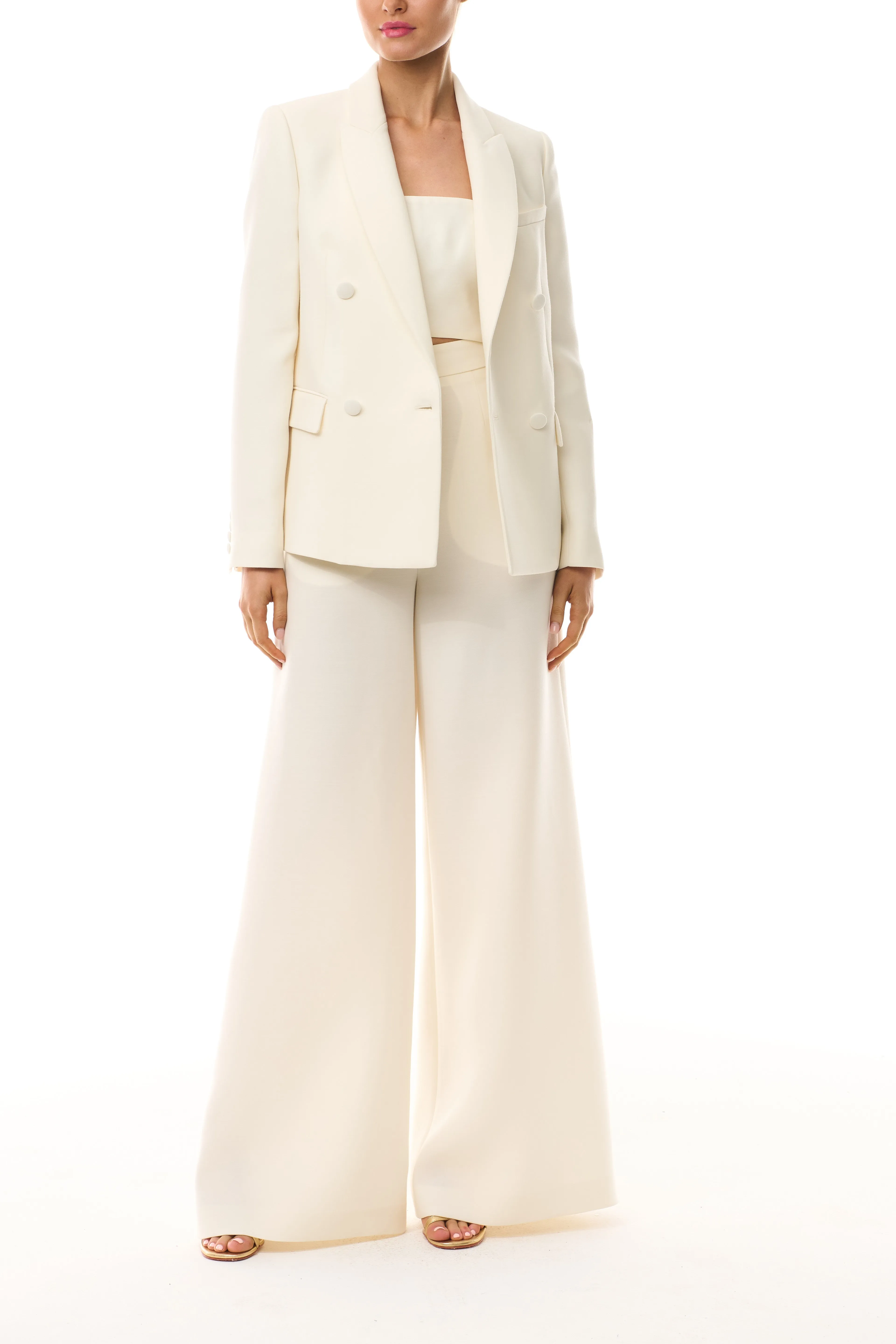 Silk White Strapless Bandeau sold by Monique Lhuillier product image thumbnail 5